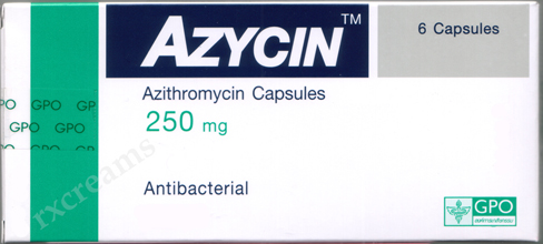 (generic Zithromax) Azithromycin 250 mg capsules