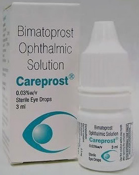 We are official distributors of Careprost bimatoprost 0.03% solution, manufactured by Sun Pharma.