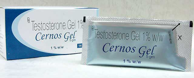 (generic Androgel, Androderm, Testim) Cernos gel testosterone 5 gram sachets