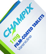Pfizer Chantix - Champix 1 mg varenicline tablets.