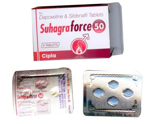 Suhagra Force Sildenafil citrate 50 mg + Dapoxetine 30 mg tablets