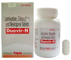 Duovir-N Lamivudine 150 mg + Zidovudine 300 mg + Nevirapine 200 mg