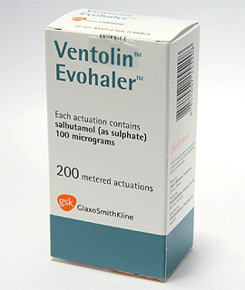 Ventolin Evohaler Salbutamol - Albuterol 100 mcg per actuation